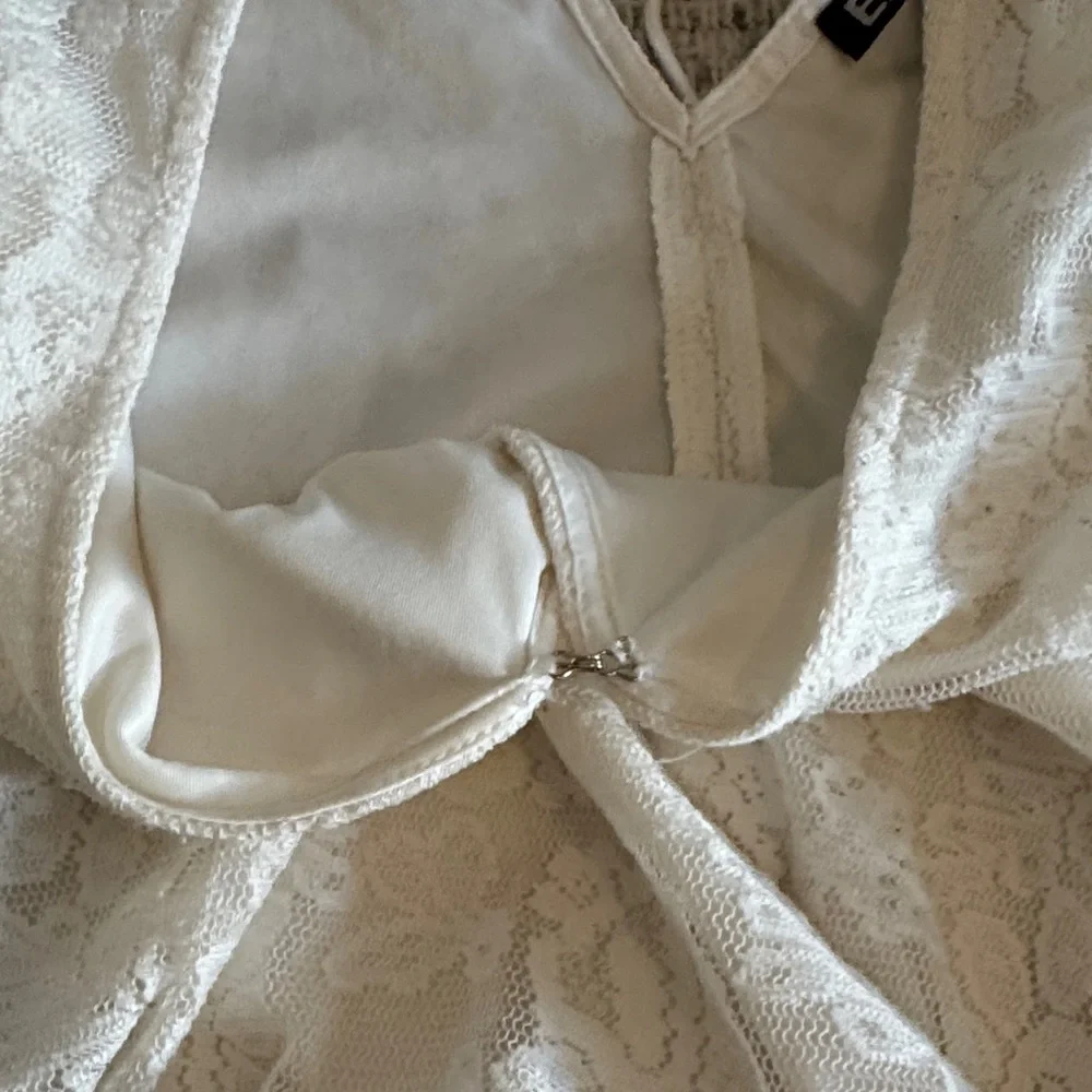 Express White Lace Blouse
